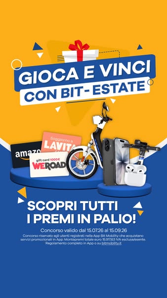 Partecipa al concorso BIT e vinci AirPods, Iphone 17 & tanto altro!