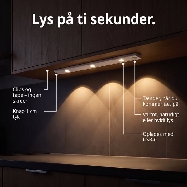 Lys uden kabler – på ti sekunder