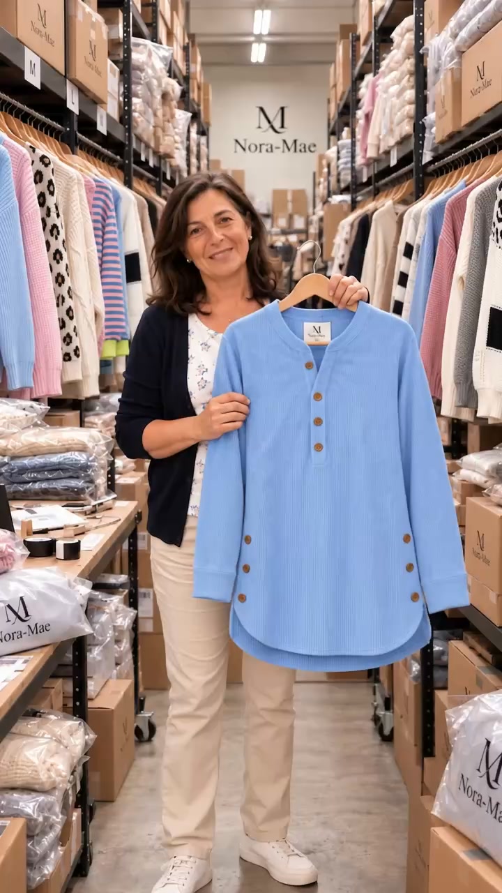 Julie™ ribbed jumper with buttons: £34.95 instead of £84.95