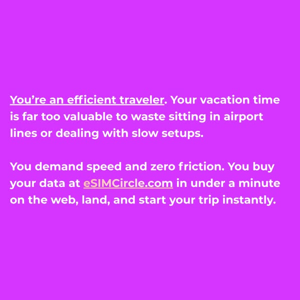 eSIMCircle - Trusted by 50,000+ Travelers