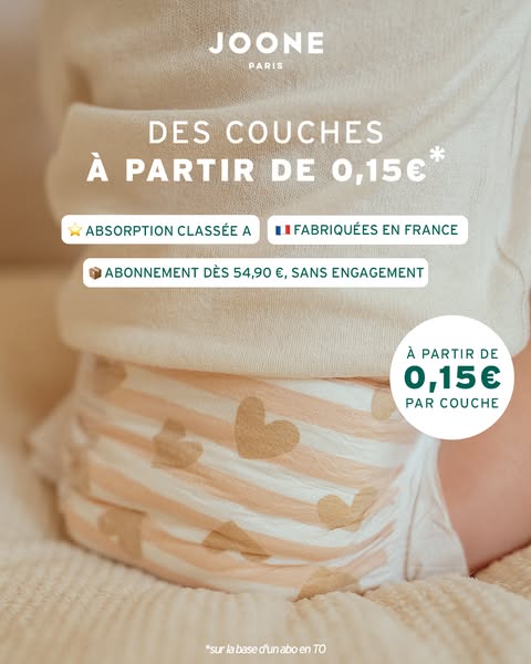 La couche à partir de 0,15 €