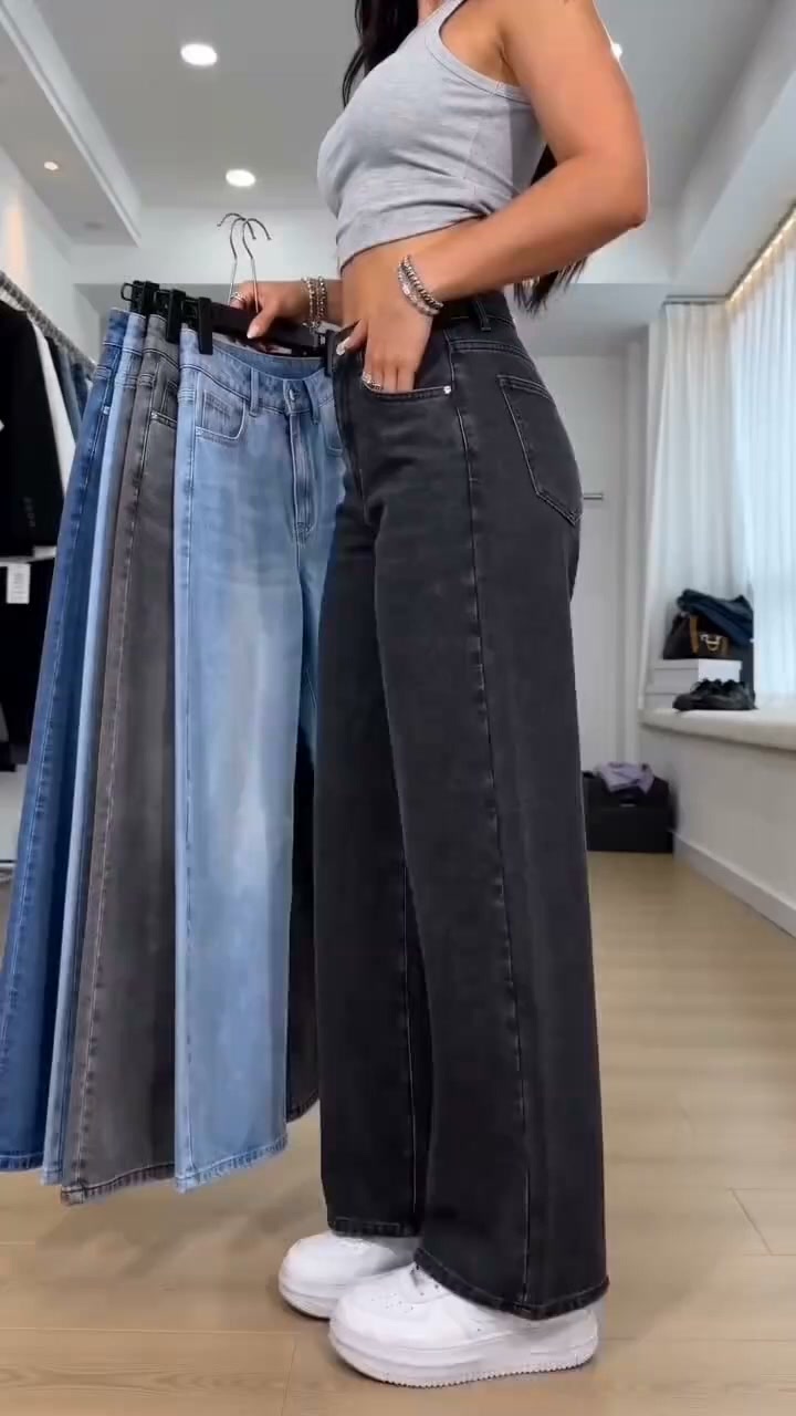 Comfort Stretch Baggy Casual Jeans, High‑Stretch Loose Relaxed Denim Pants, Soft Casual Jeans XS‑3XL, Multiple‑Color 9‑Pack Bundle Available