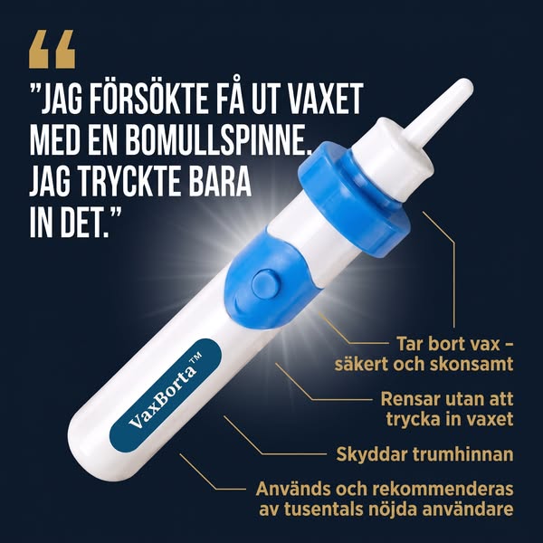 Du rengör inte dina öron – du packar igen dem. Misstaget med bomullspinnar.