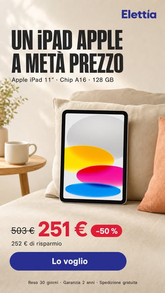 iPad Apple a metà prezzo