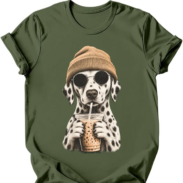 Dalmatian - Hipster Dog T-Shirt