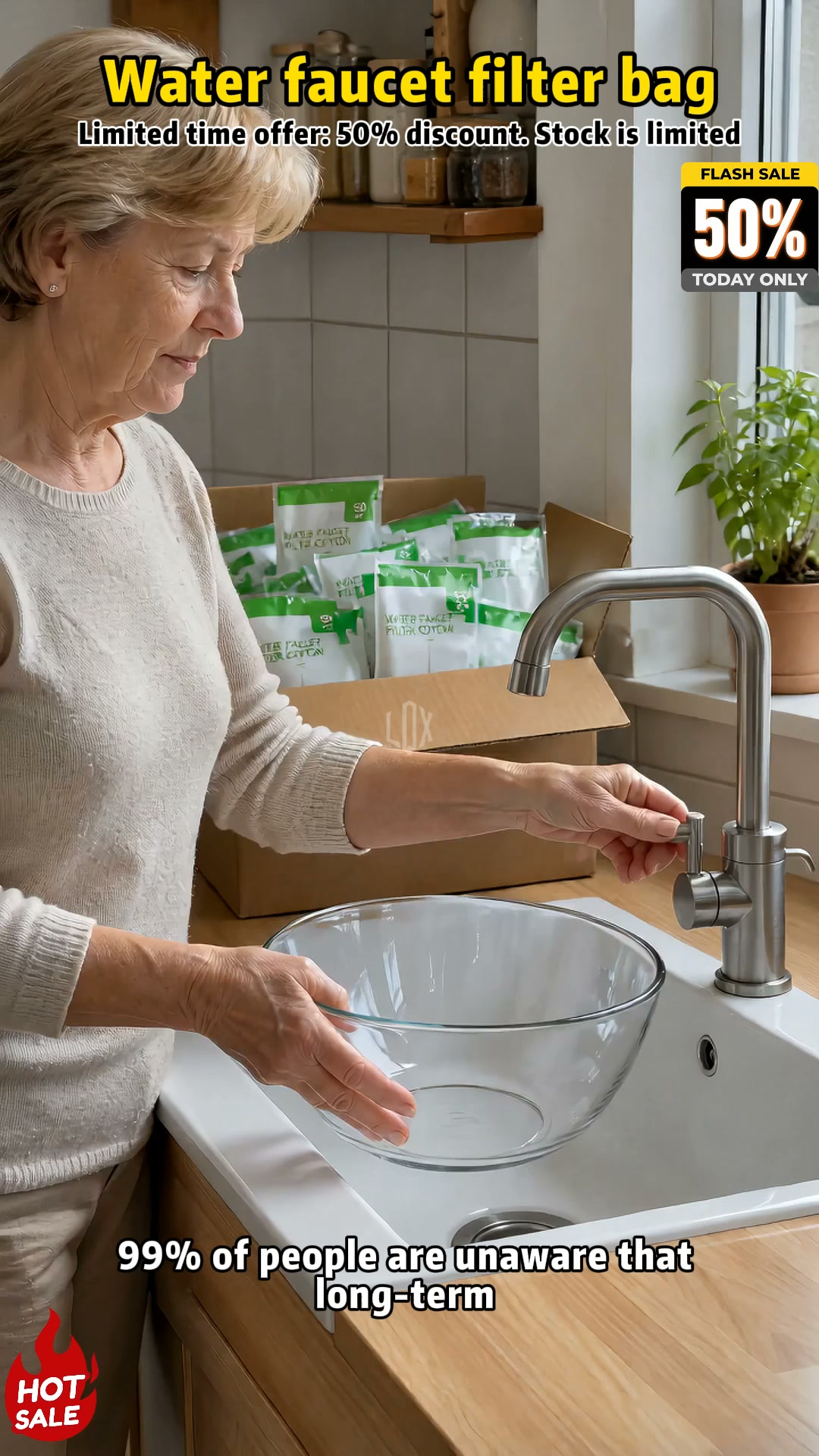 Anti-Splash Kitchen Faucet Cotton Filter
