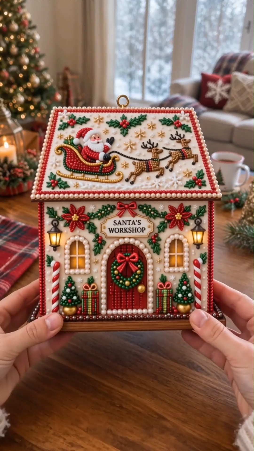 A craft, a decoration, and a Christmas keepsake in one.
