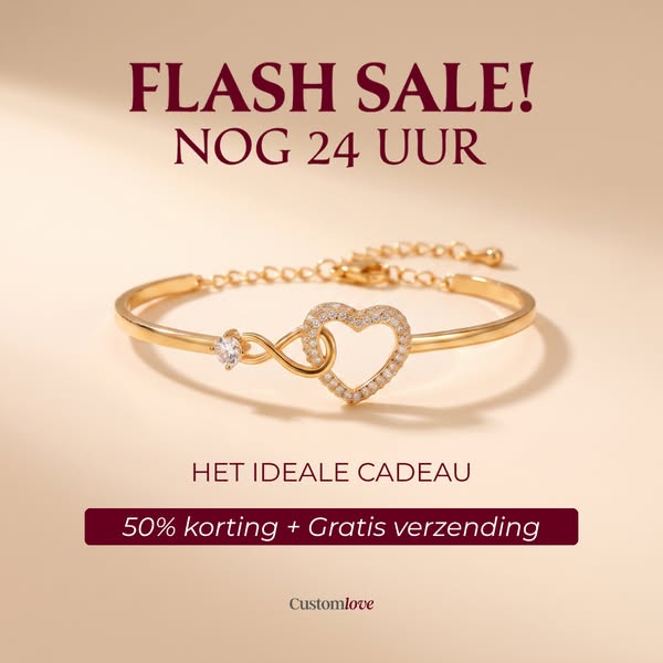 Aan Mijn Dochter – Oneindigheid Hart Armband – Mama Is Altijd Bij Je