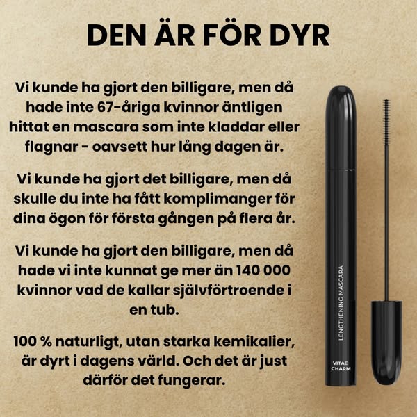 Kvinnor 50+ behöver INTE kladdiga mascaror - så här får vi mjuka, definierade fransar igen