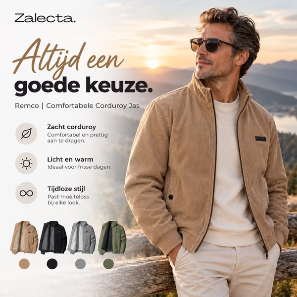 Remco Corduroy Jas | Nu €69,95
