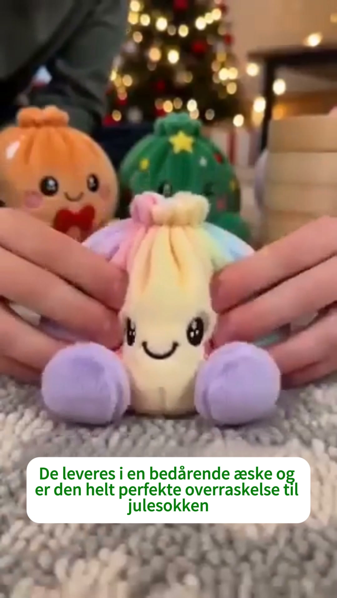 Christmas Plush Dumplings | Bløde Squishy Julebamser i Steamer-æske