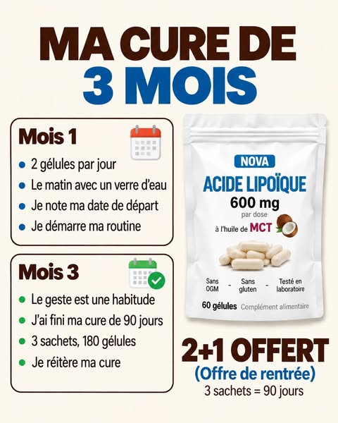 Une vraie cure de 3 mois