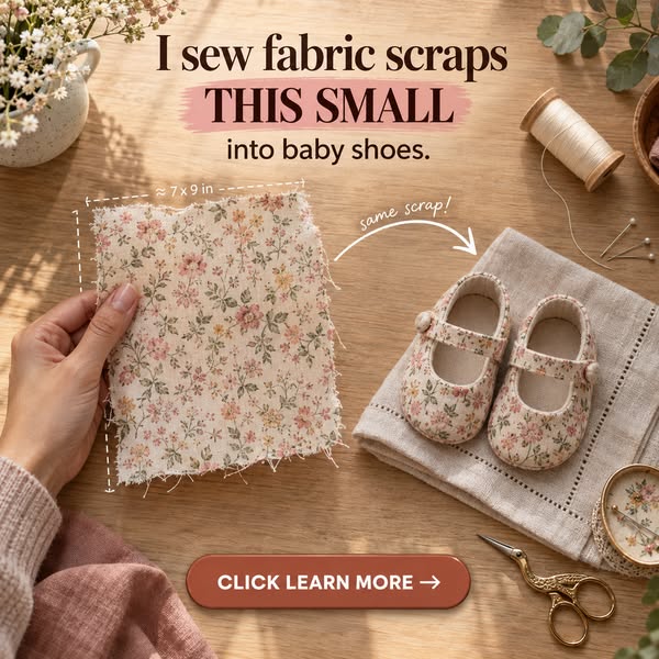 Your Scraps, Now Baby Shoes