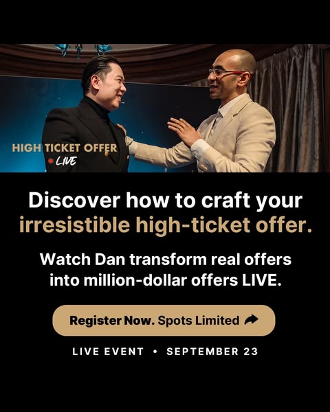 One Sentence. Double Sales. Get The Formula On Sep. 23