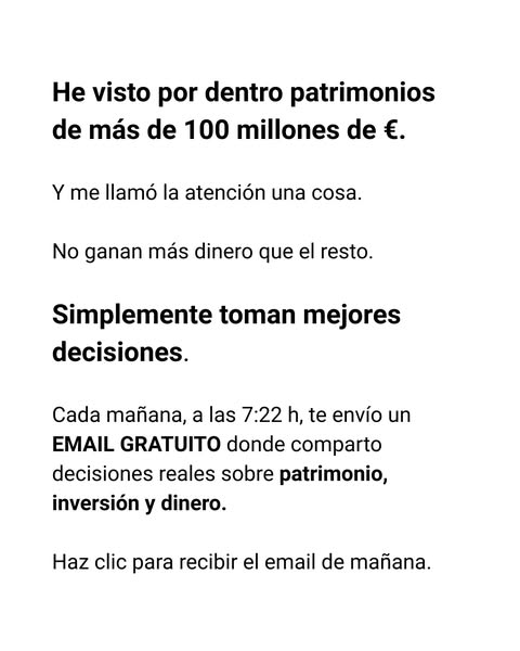 Recibe el EMAIL de mañana GRATIS.