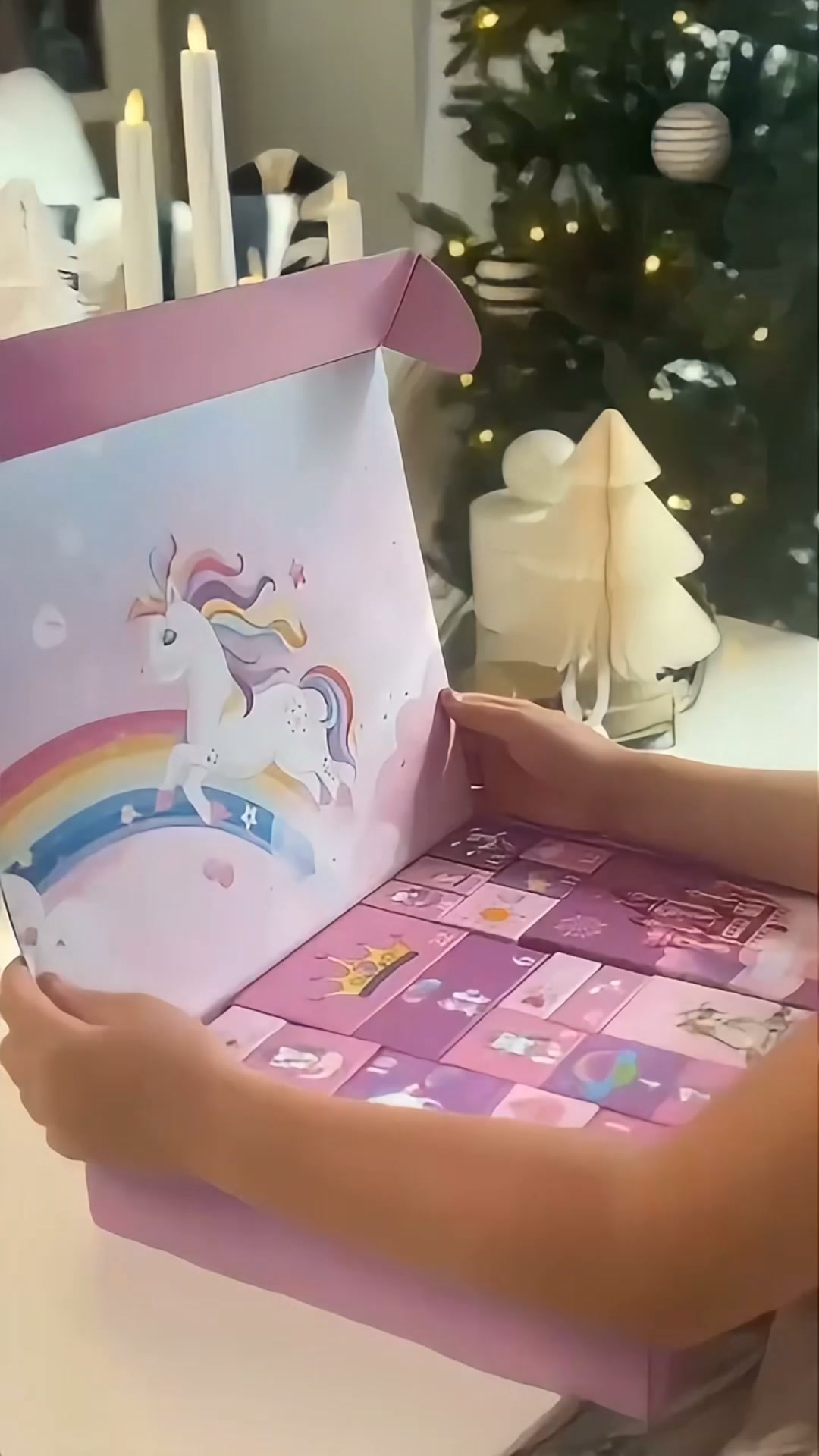 Enhörningsadventskalender för barn