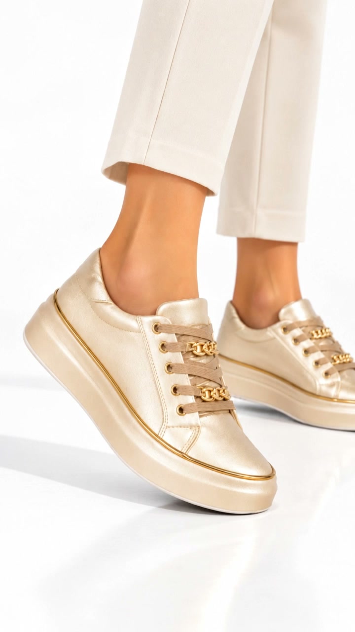 Marika | Sneakers Platform con Catenina