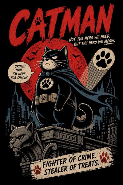 Catman Cat T-Shirt | Yūjin Clothing