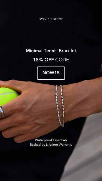 Minimal Tennis Bracelet