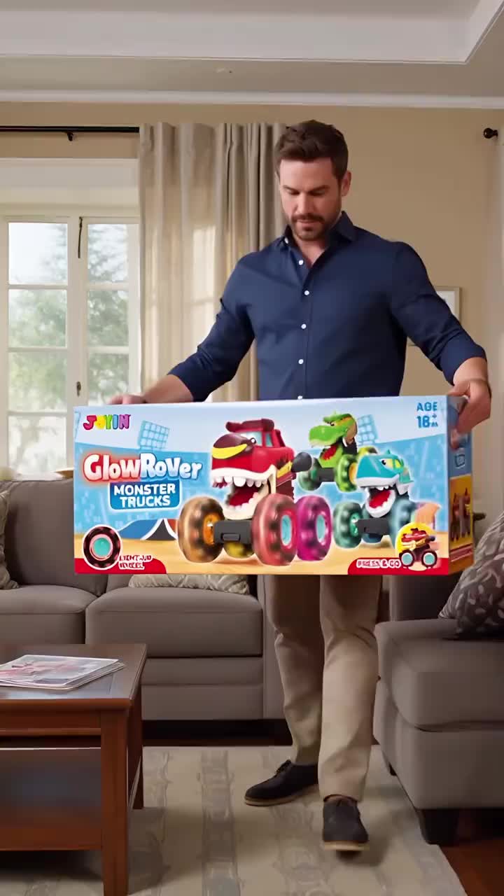 Glowing Monster Big Foot Toy Car