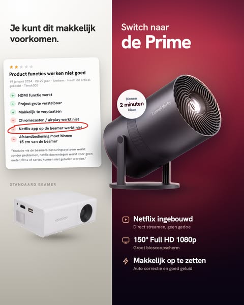 De beste budgetbeamer | NU 30% launch korting!