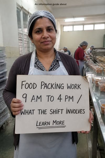 Food Packing Work From 9 Am To 4 Pm