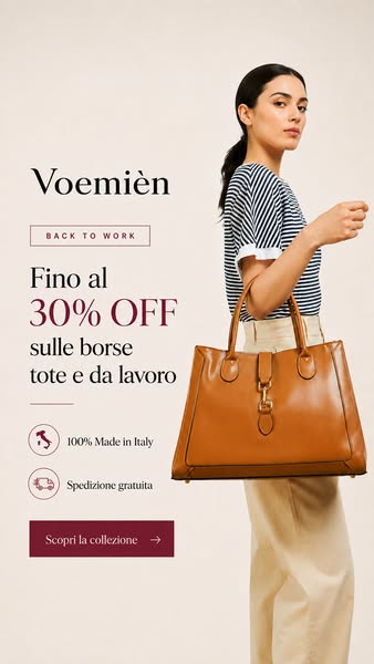 Fino al -30% su tutte le borse da lavoro!