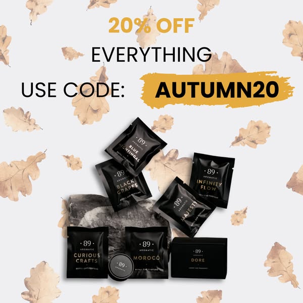 AUTUMN20 = 20% OFF!