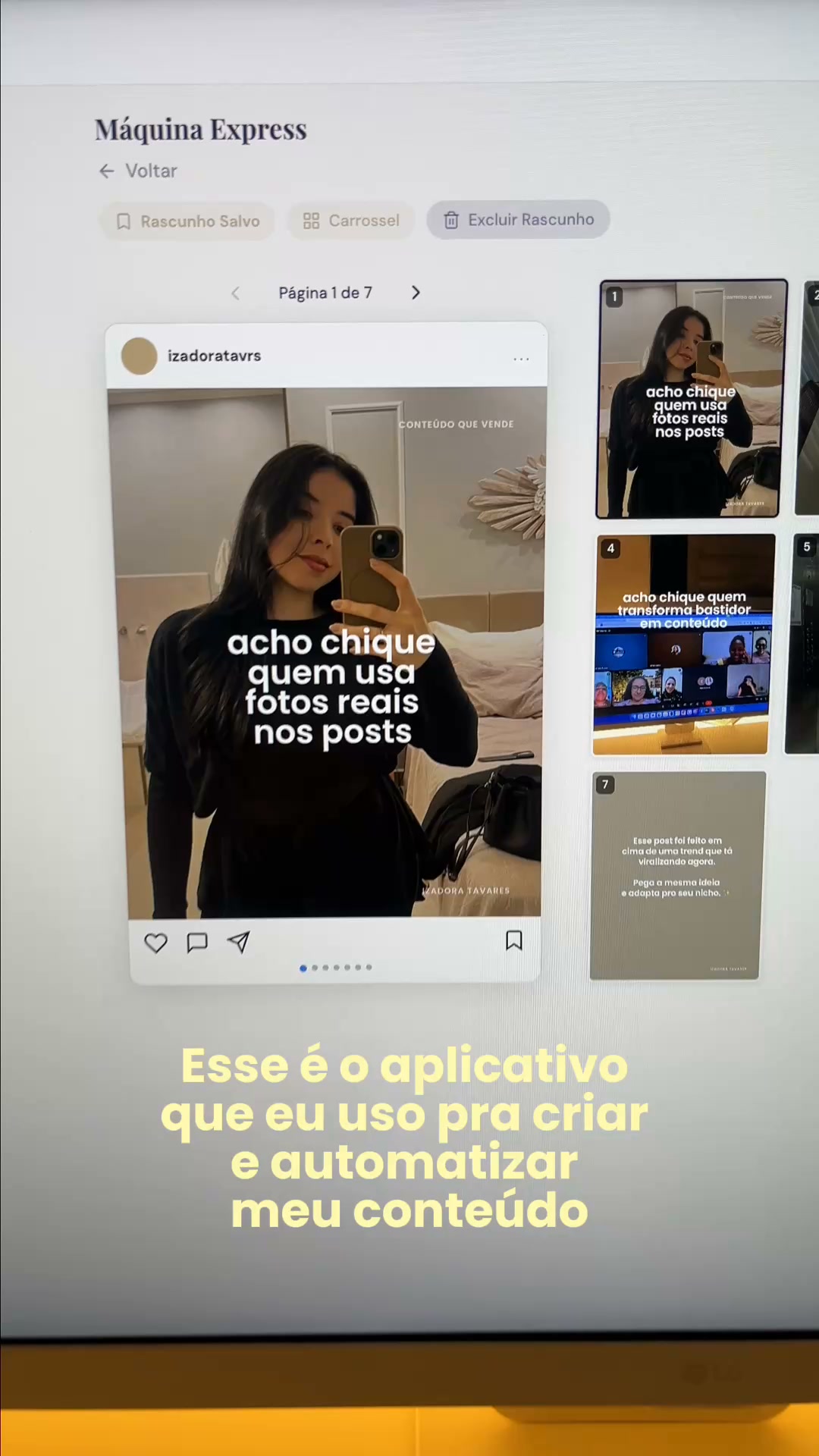 Conteúdo pronto em 30s.