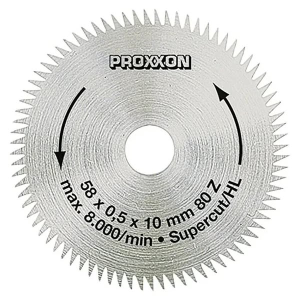 Disco de sierra Super Cut n.º 28014 (58 mm, Orificio: 10 mm, Número de dientes: 80 ud.)