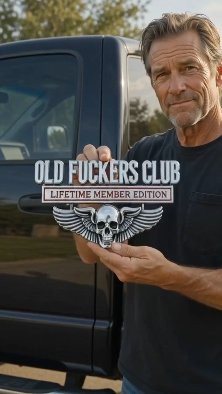 OLD F*CKERS CLUB Metal Car Emblem