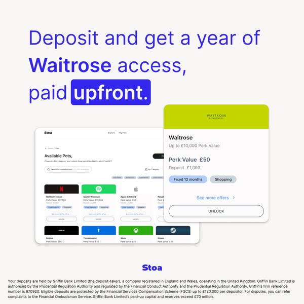 Turn Deposits Into Perks.