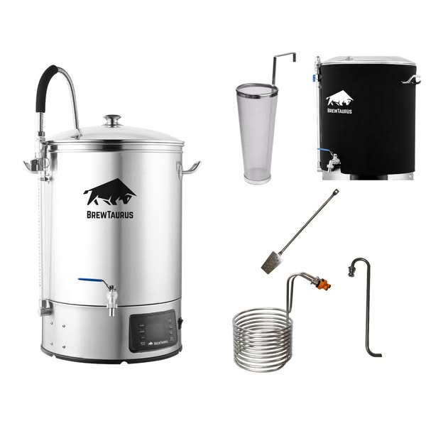 65 liters | All in one brewing system for home brewing | Stainless steel | 3000W, auto mode, pump + extra accessories