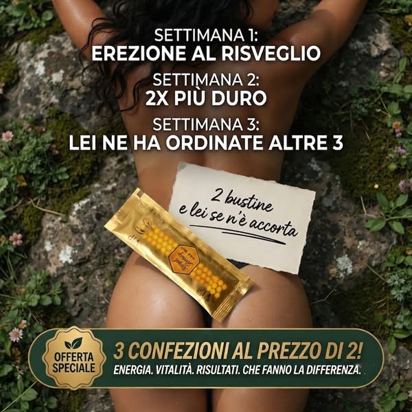 Erezioni e Vitalità con questo Miele