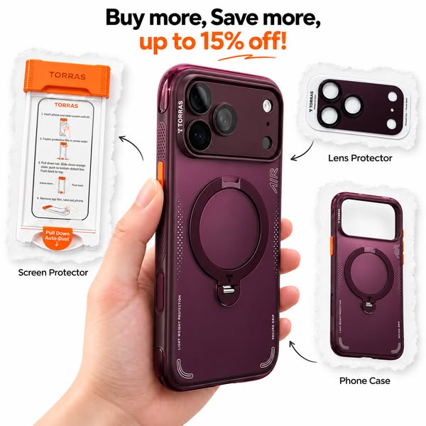 Ostand Q3 Air | Magsafe iPhone 18 Pro Max Case - TORRAS
