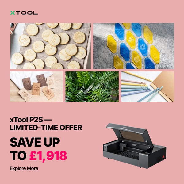 Save Up to £1,918 on xTool P2S