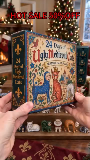 Another advent calendar full of chocolate no one remembers by Dec 6? The cat person on your list deserves better: 24 tiny medieval grem