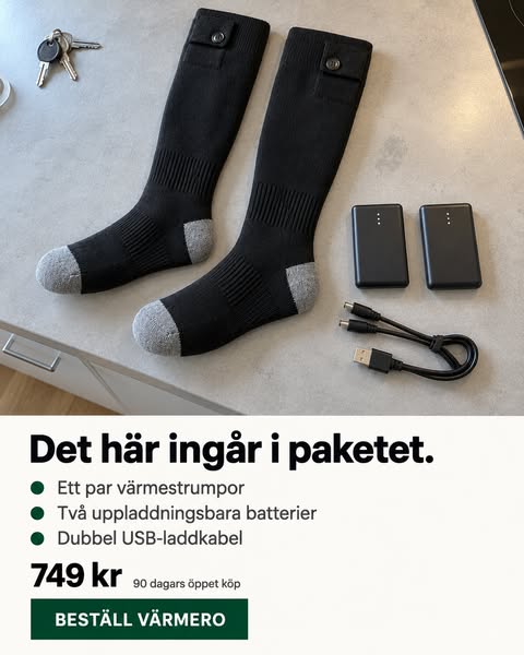 Tre par strumpor. Ändå kalla tår.