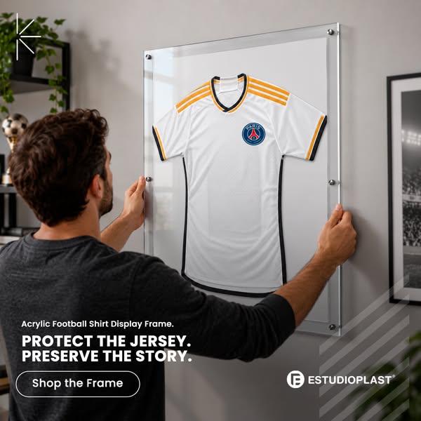 Acrylic Football Shirt Display Frame