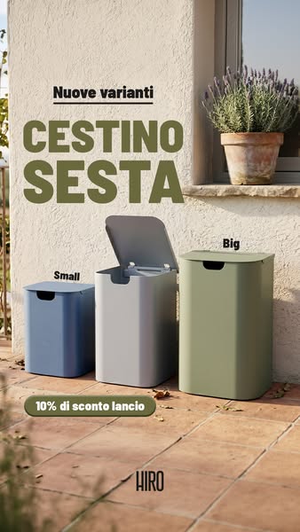 10% su tutta la linea Sesta: Il cestino che non nascondi!