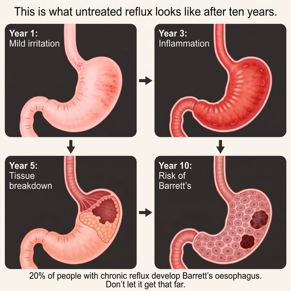 This is what untreated reflux looks like after ten years