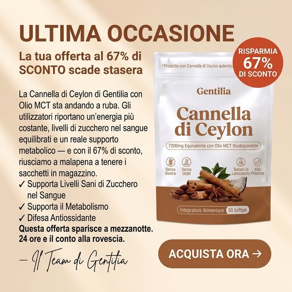 Cannella di Ceylon 7200mg Equivalente in Olio MCT