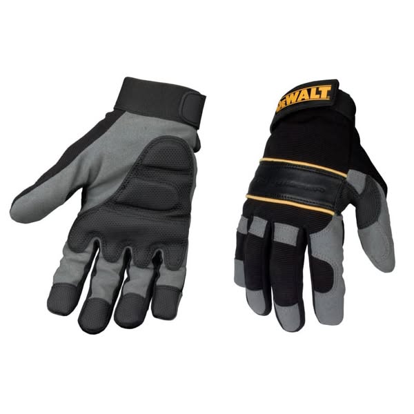 DeWalt DWGPTG Power Tool Gel Gloves Black / Grey DPG33L | By Toolden DEWDWGPTG | Synthetic Leather