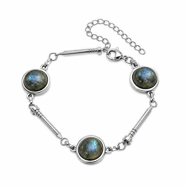 VEYRA Blue Labradorite Nail Silver