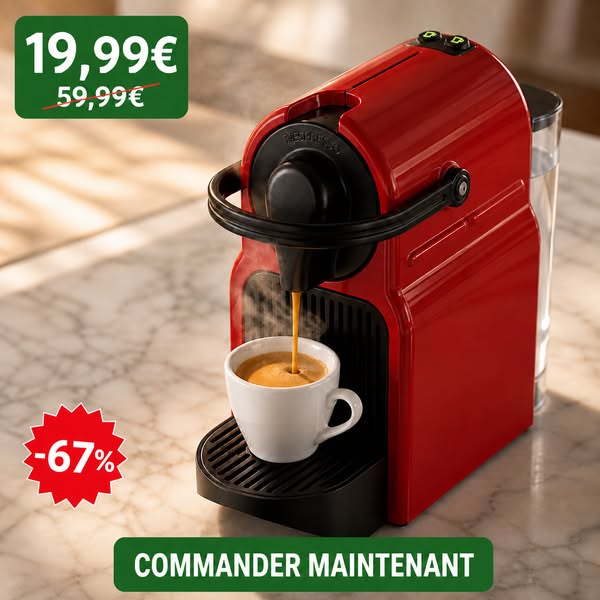Nespresso Inissia + 100 capsules — 19,99 €