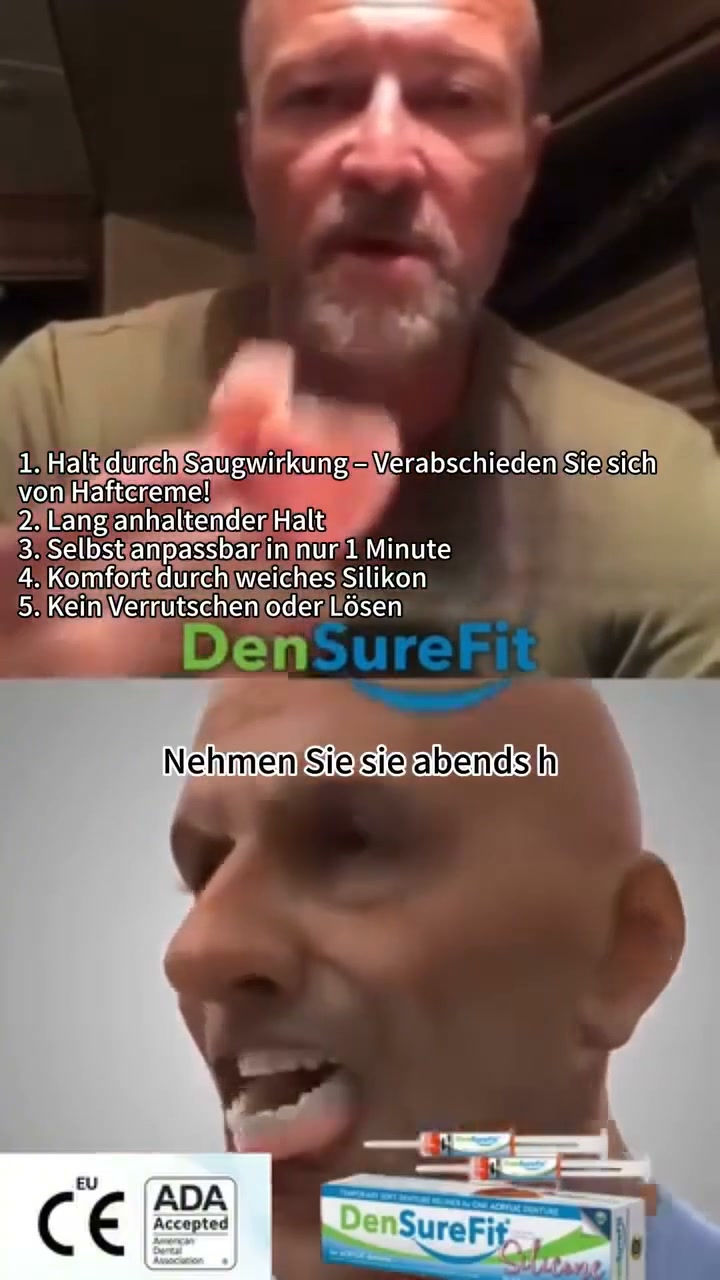 Kennen Sie das unangenehme Gefühl, wenn die Prothese verrutscht oder schmerzhafte Druckstellen entstehen? Herkömmliche Haftcremes schmecke