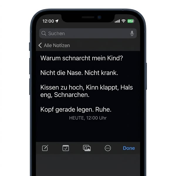 Schluss mit Schnarchen. Schütz sein Gesicht.