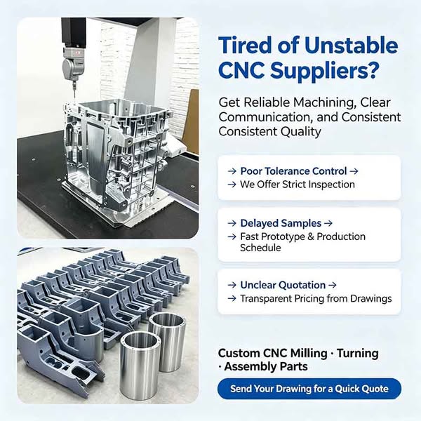 Tired of Unstable CNC Suppliers? Moshijia can do.