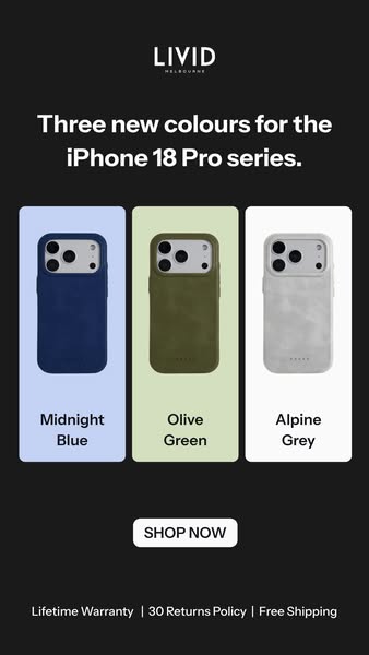 New colours for 18 Pro