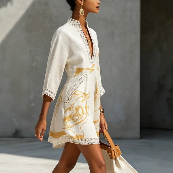 Aliénor | Vestido Corto Estilo Boho